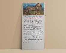Das Gedicht - eine Liebeserklärung an den Leu und sein Rudel © Löwen Apotheke Basel